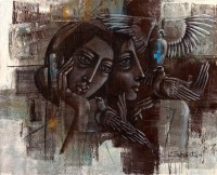 Shaista Momin, Untitled, 24 x 30 Inch, Acrylic on Canvas, Figurative Painting, AC-SHM-021